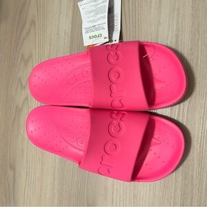 CROCS Vibrant Pink Slides
